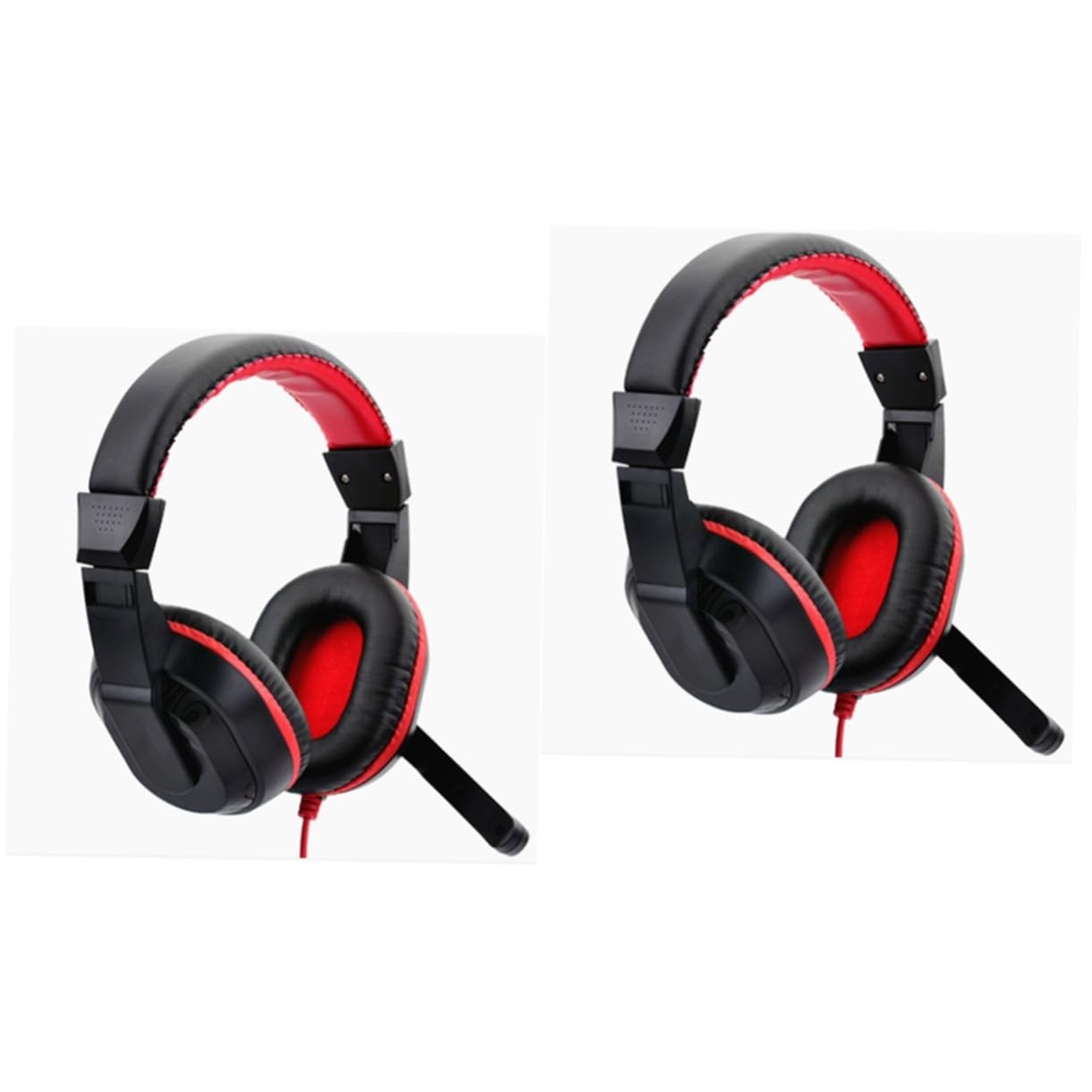 PartyKindom 2-Pack Over-Ear Noise Cancelling Headphones with Wired Connection for Computer & Laptop - Perfect for Office Work, Online Classes, Gaming & Travel
