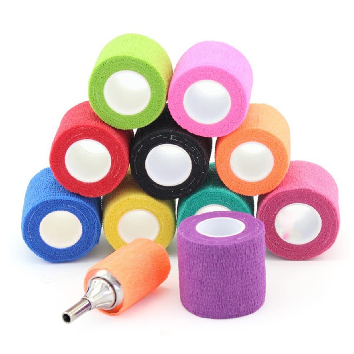 CATIEBYE 12 Rolls Sports Tape - Kinesiology Athletic Tape for Injury Support & Pain Relief - Breathable Non-Woven Fabric for Running, Gym Workouts & Sports Recovery
