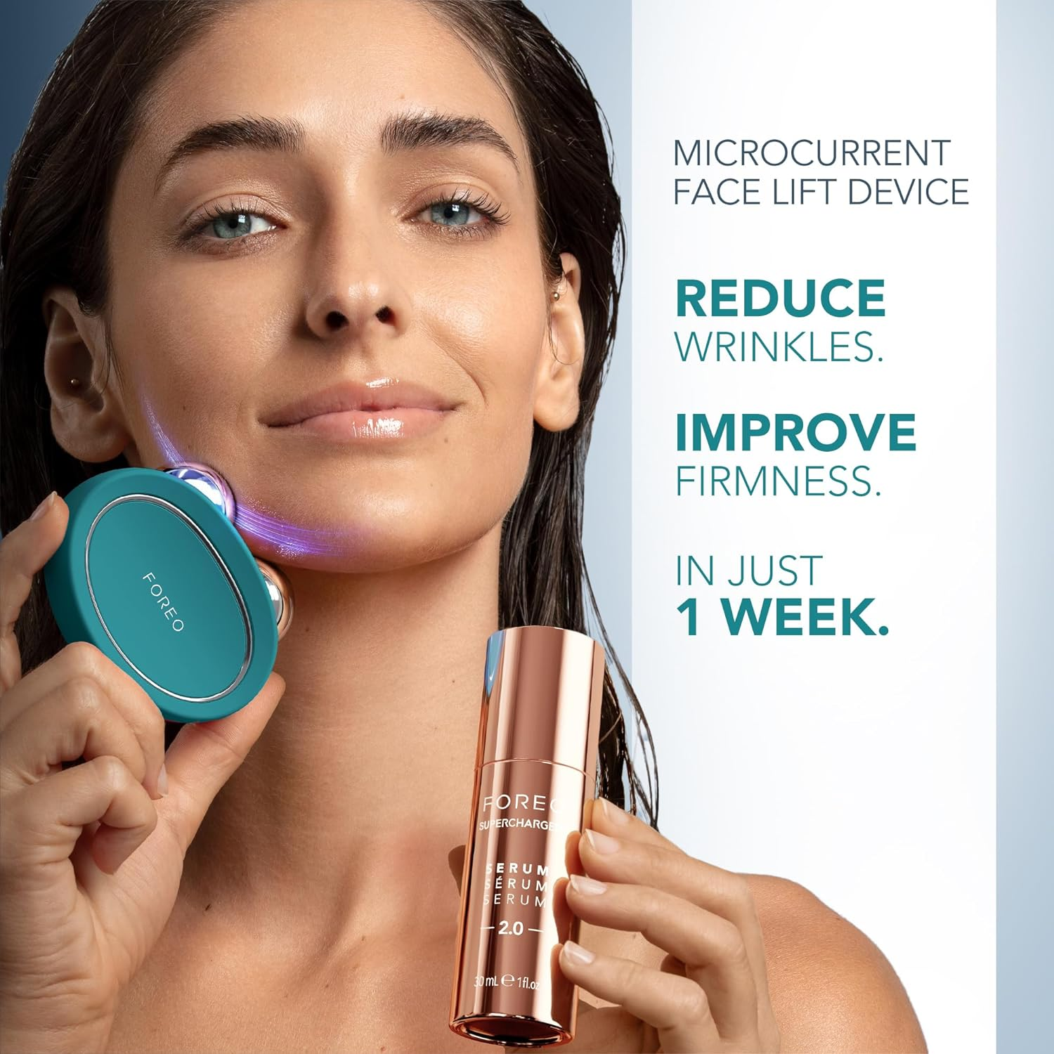 FOREO BEAR 2 Microcurrent Facial Toning Device - Anti-Aging & Skin Tightening for Wrinkle Reduction - Perfect for At-Home Skincare & Spa Treatments