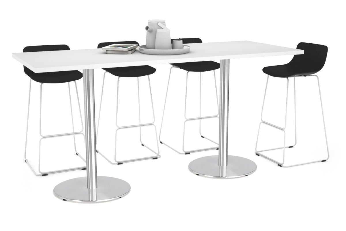 Premium Sapphire Disc Base Counter Table - 1800L x 700W Modern Bar Table for Home, Office & Commercial Use