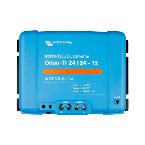 Victron Energy Orion Tr 24/24 12A (280W) Isolated DC-DC Converter - High Efficiency Power Supply for RVs, Boats & Off-Grid Solar Systems | ORI242428110