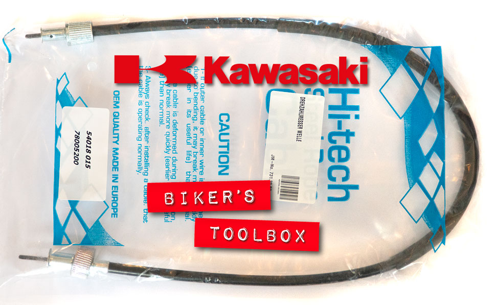 Kawasaki Tachometer Cable - Genuine OEM Replacement Part for Classic Kawasaki Motorcycles - Perfect for Speedometer & RPM Gauge Repair & Maintenance