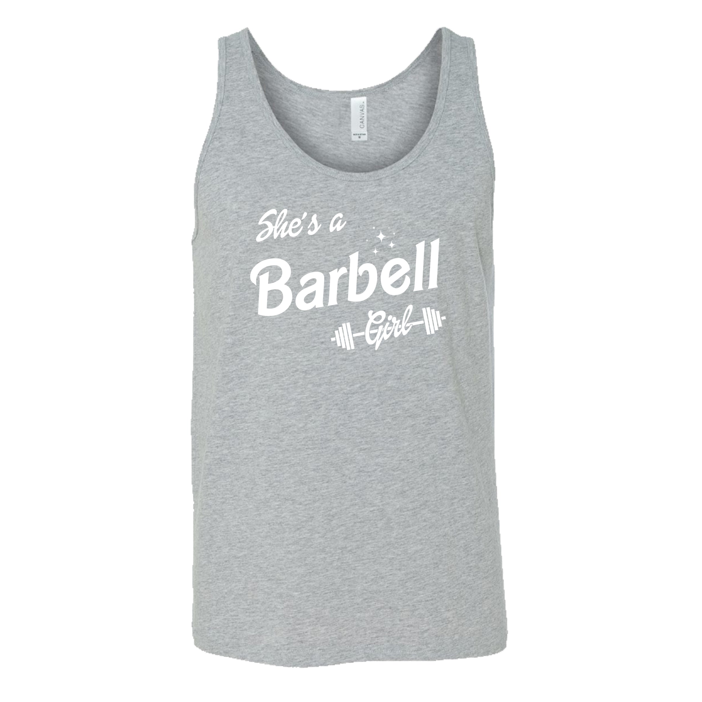 Unisex She's A Barbell Girl Workout T-Shirt - Gym, Weightlifting & Fitness Apparel for Women & Men