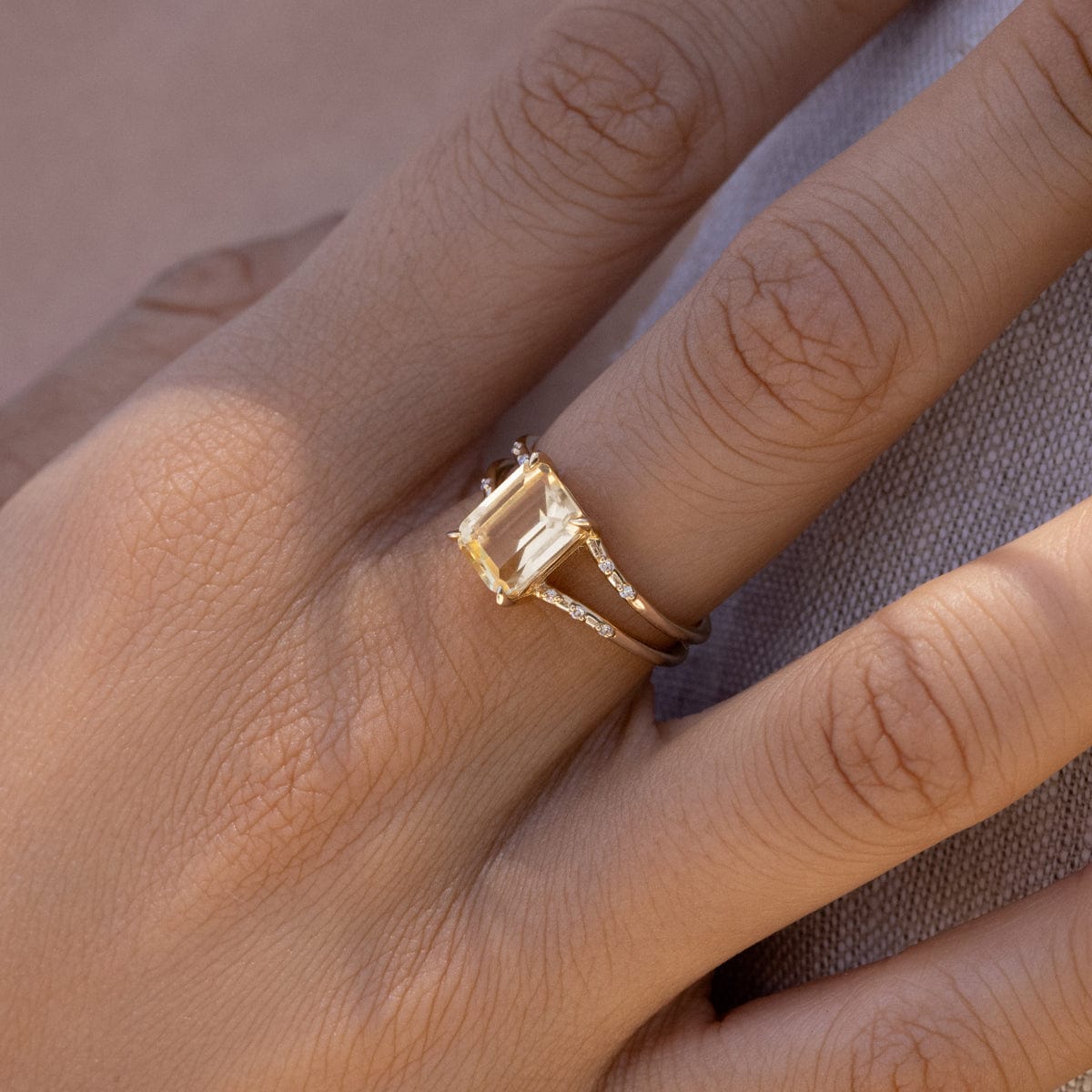 Stunning Citrine Gemstone Ring for Women - 14K Gold Plated Birthstone Jewelry - Perfect for Everyday Wear & Special Occasions