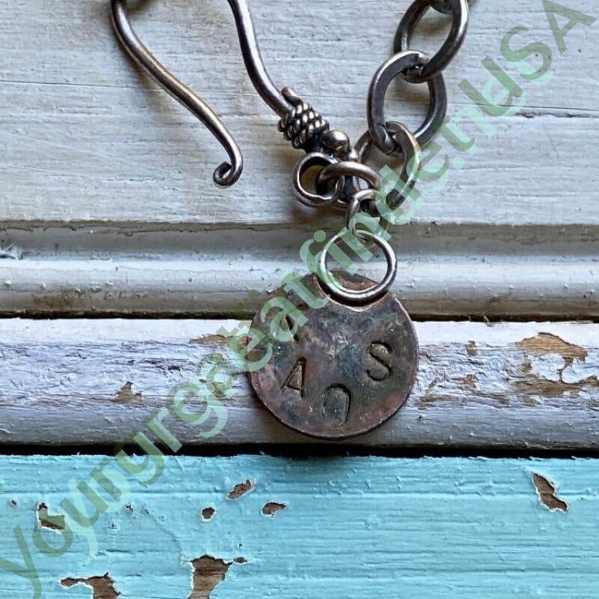 Vintage Copper and Sterling Silver Necklace by KAOS - Handmade Boho Jewelry for Women, Dainty Layering Necklace, Perfect for Everyday Wear, Gifts, and Special Occasions