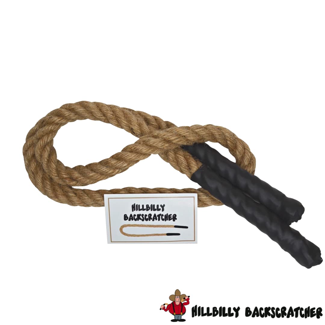 XXL Hillbilly Backscratcher - Premium Hemp Rope Back Scratcher for Itch Relief on Back, Neck, Head & Body | Perfect for Hard-to-Reach Spots & Relaxation at Home, Office or Travel