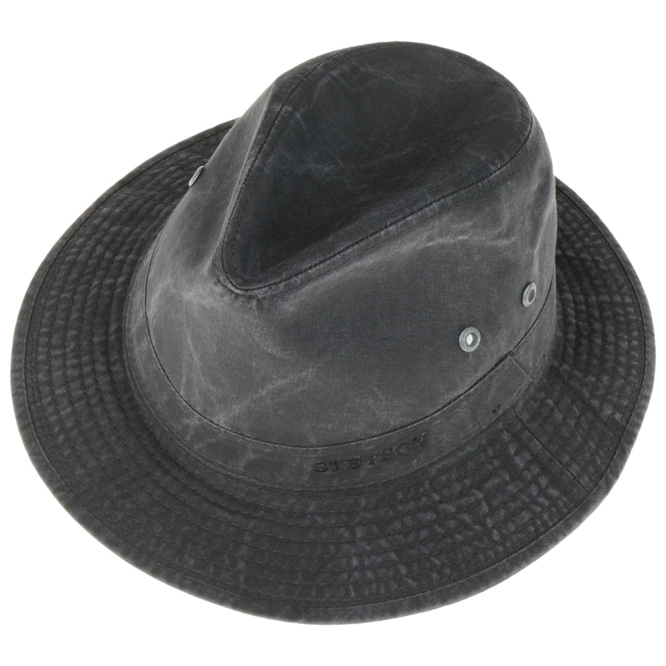 Stetson Organic Cotton Traveler Hat for Men & Women - Breathable Sun Protection for Outdoor Adventures, Hiking, and Beach Vacations