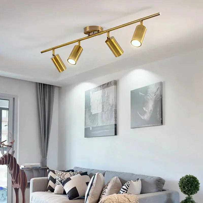 Surface Mounted Minimalist Modern Track LED Lighting - Energy Efficient Dimmable Lights for Home, Office, and Retail Spaces