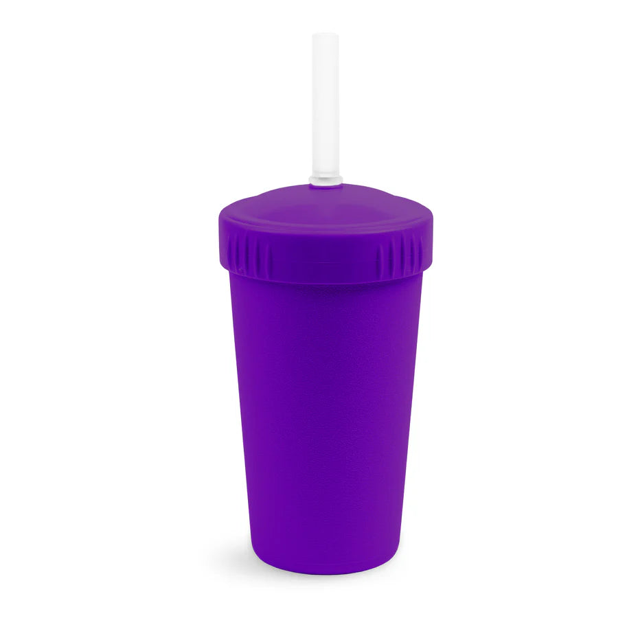 RePlay Straw Cup with No Pull Out Silicone Straw - Leak Proof Sippy Cup for Toddlers - BPA Free Kids Drinking Cup for Home, Travel & Daycare
