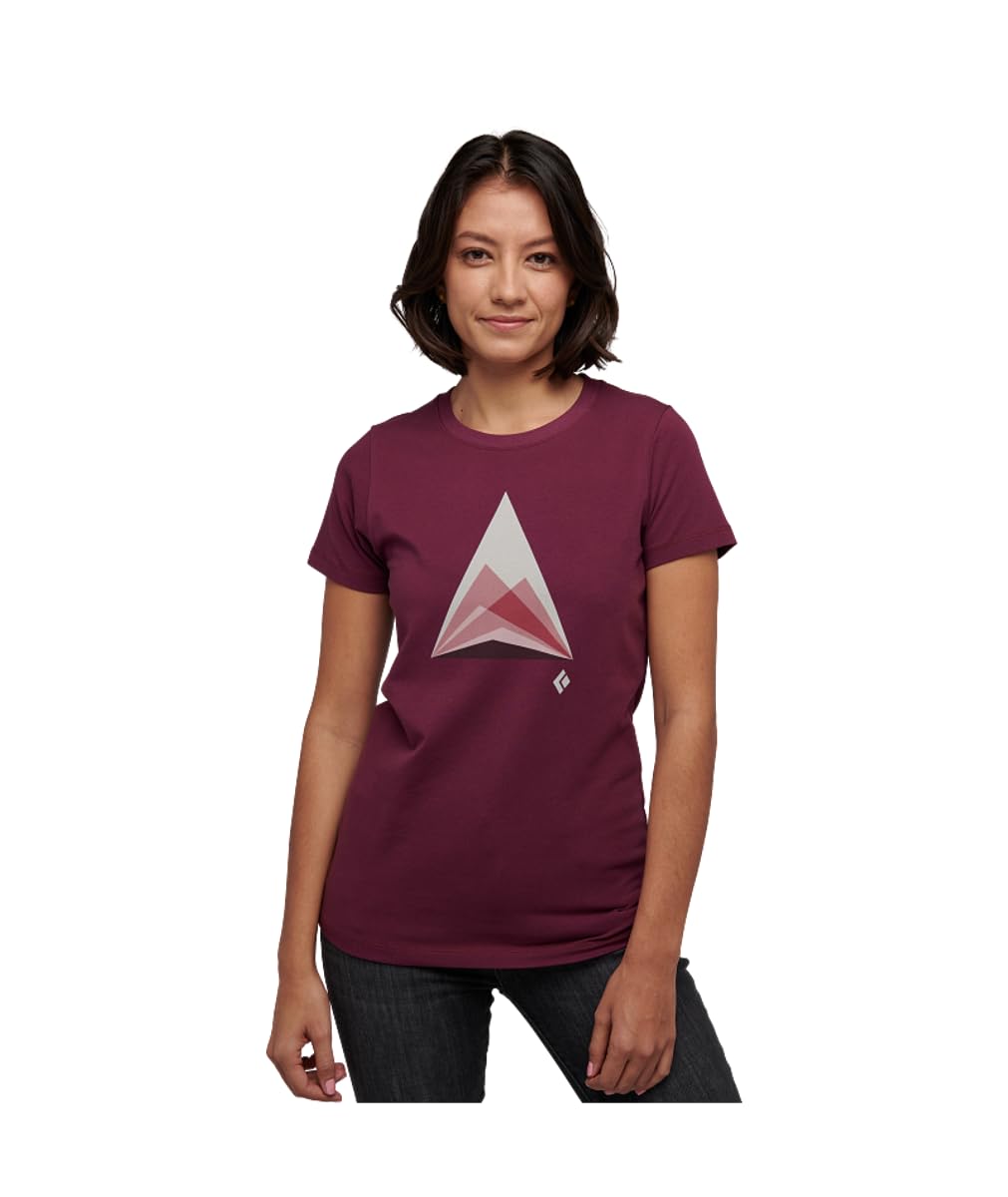 Black Diamond W Mountain Tee - Eclipse Heather XL for Hiking & Outdoor Adventures