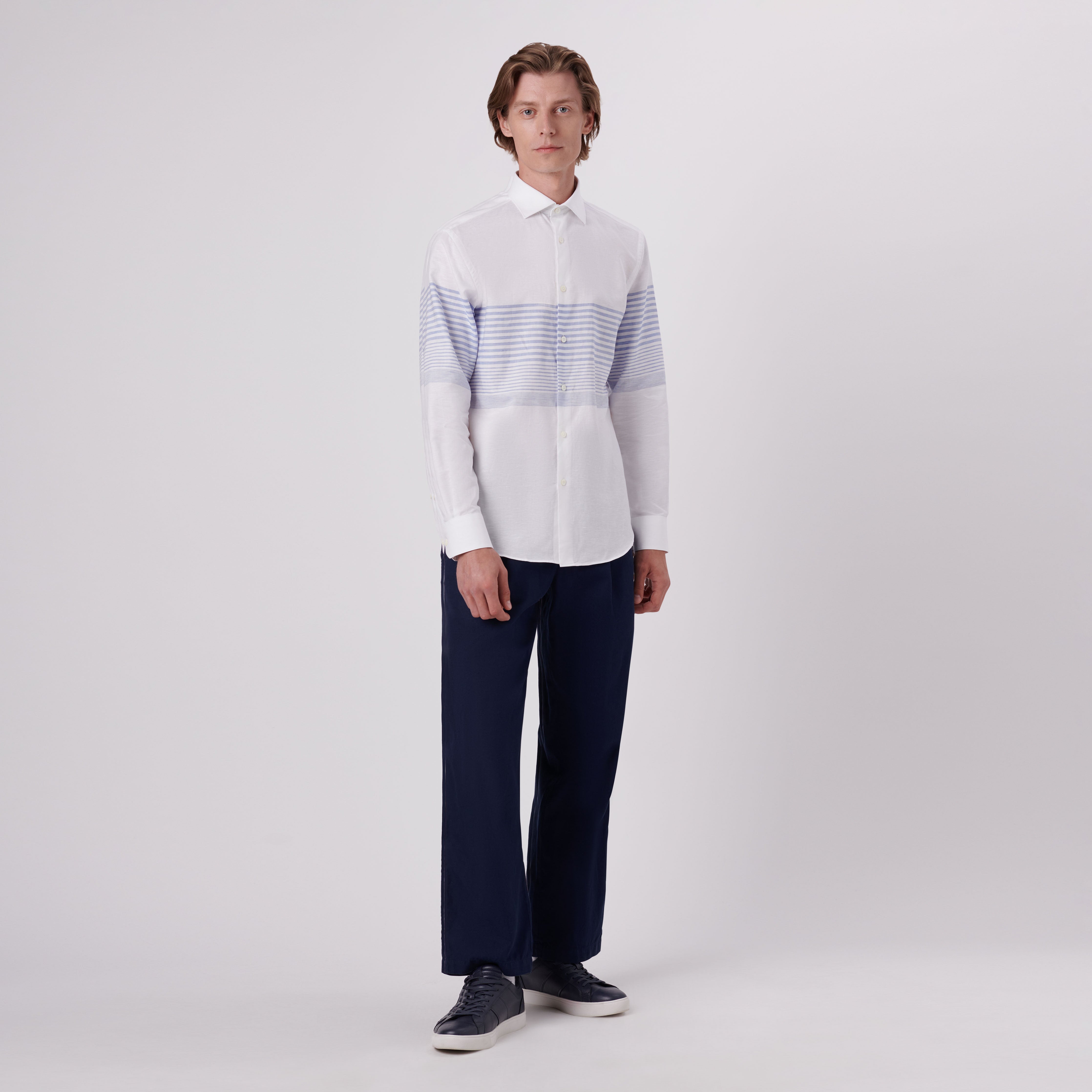 Stylish Axel Placement Striped Shirt for Men | Trendy Casual & Business Wear | Perfect for Office, Date Night & Weekend Outfits