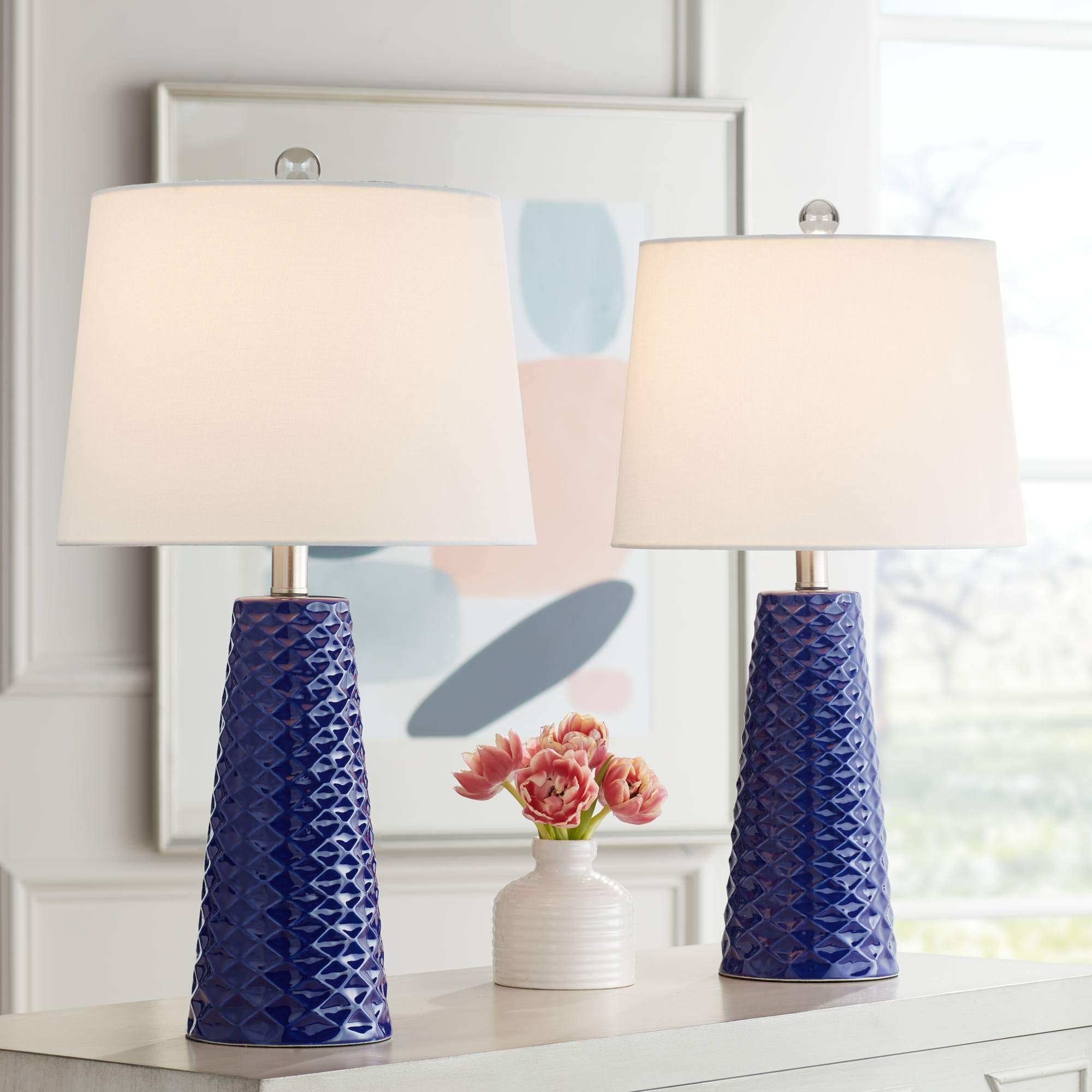 360 Lighting Ricky Modern Table Lamps Set of 2 - 24