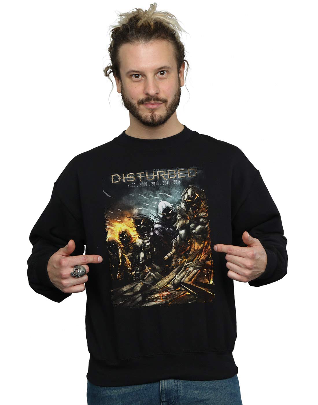 Disturbed Men's Evolution Box Logo Pullover Hoodie - Soft Cotton Blend Sweatshirt for Casual Wear & Street Style
