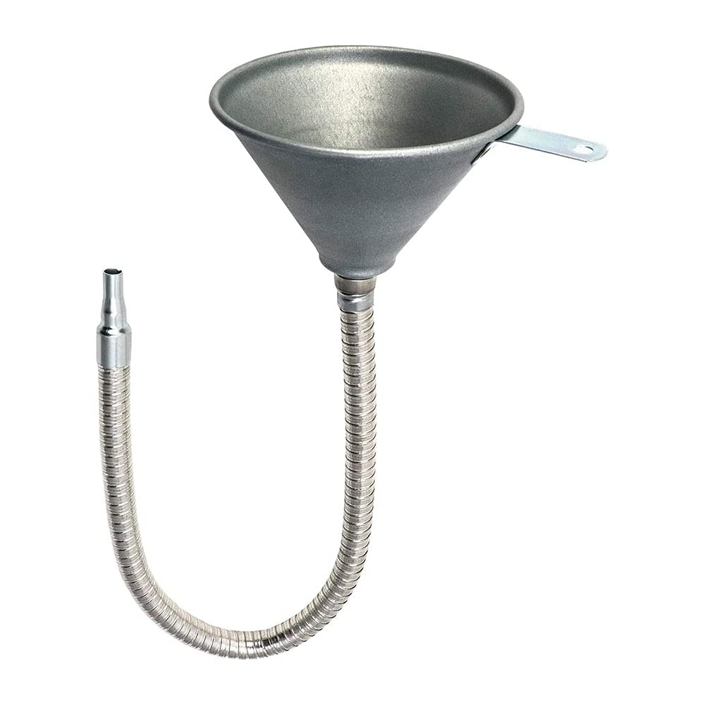 Flexible 25-Inch (630mm) Universal Spout Funnel with Filter - Perfect for Oils, Water, Diesel Fuel & Liquids - Ideal for Automotive, Home & Workshop Use