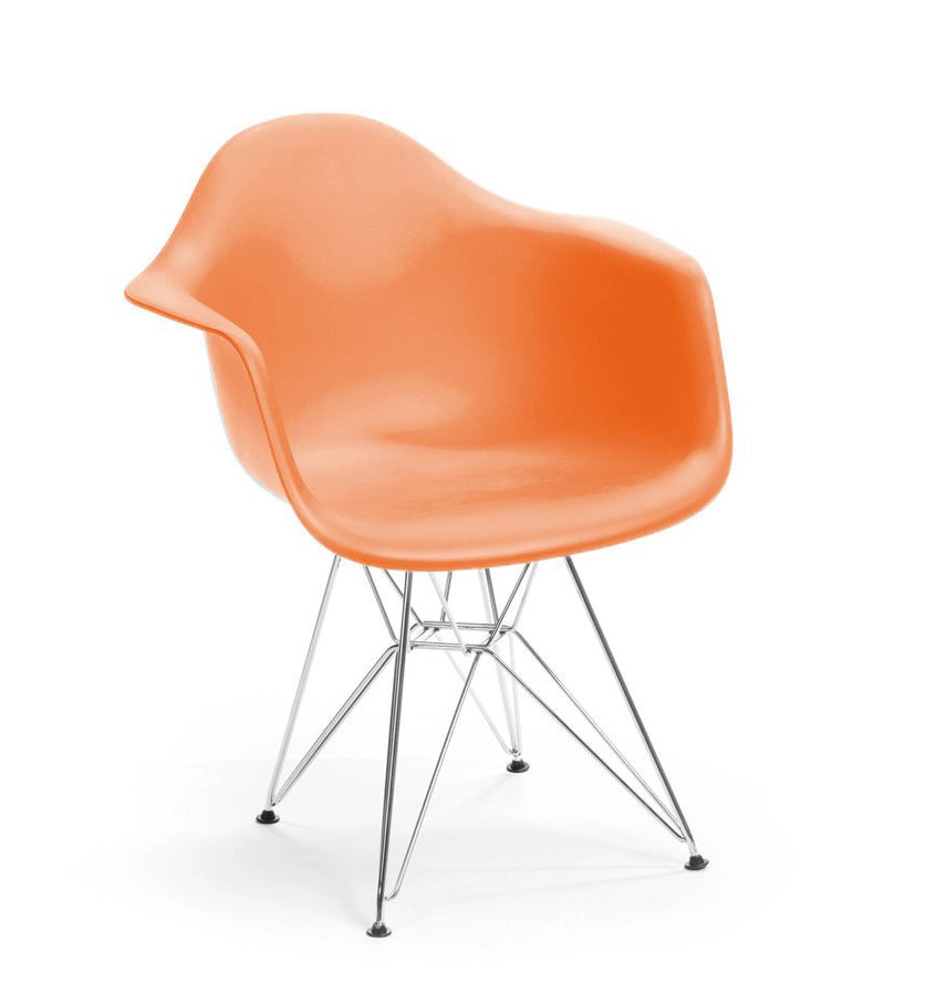 Orange with Chrome Legs
