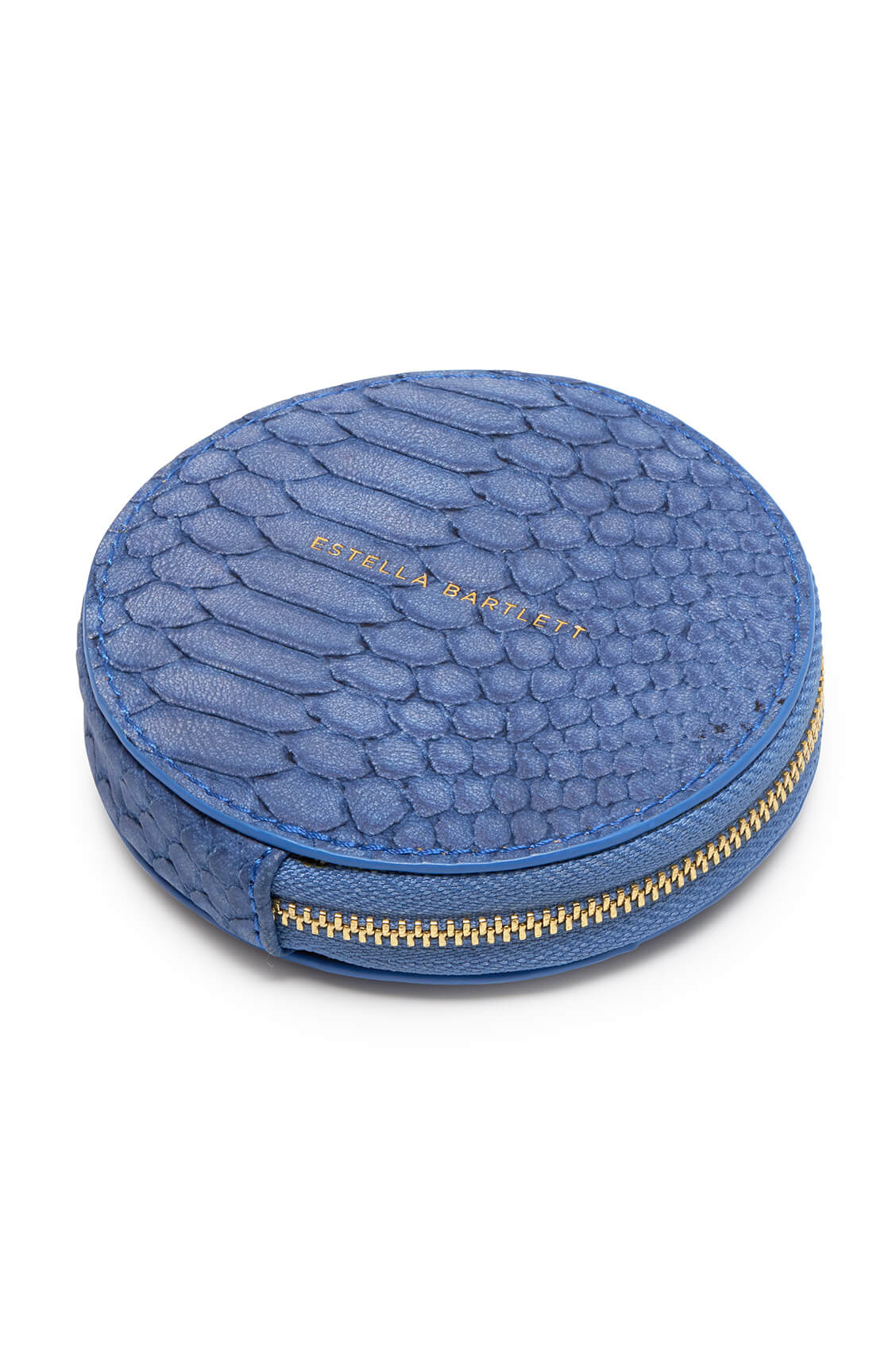 Stylish Navy Snake Print Coin Purse - Fashionable Circle Wallet for Women - Perfect for Parties, Travel & Everyday Use