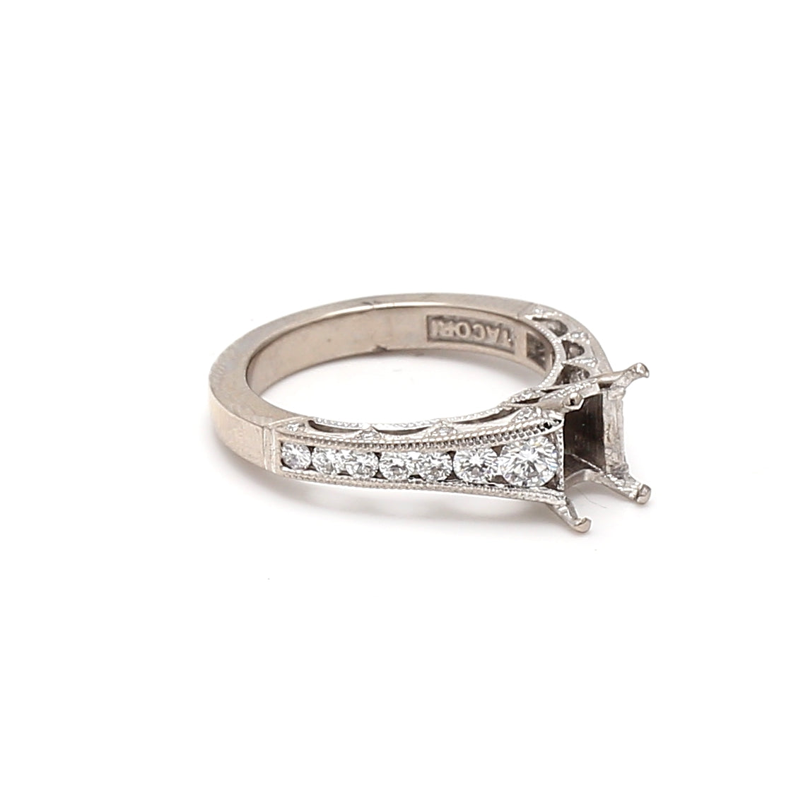 0.70 Carat Round Brilliant H VS1 Diamond Engagement Ring in 18K White Gold - Perfect for Proposals, Weddings & Anniversary Gifts