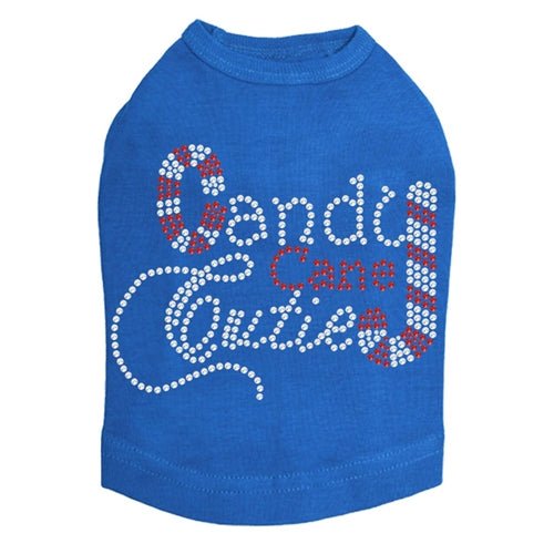 Cute Candy Cane Dog Tank Top - Holiday Pet Apparel in Multiple Colors - Perfect for Christmas Photos & Festive Outfits