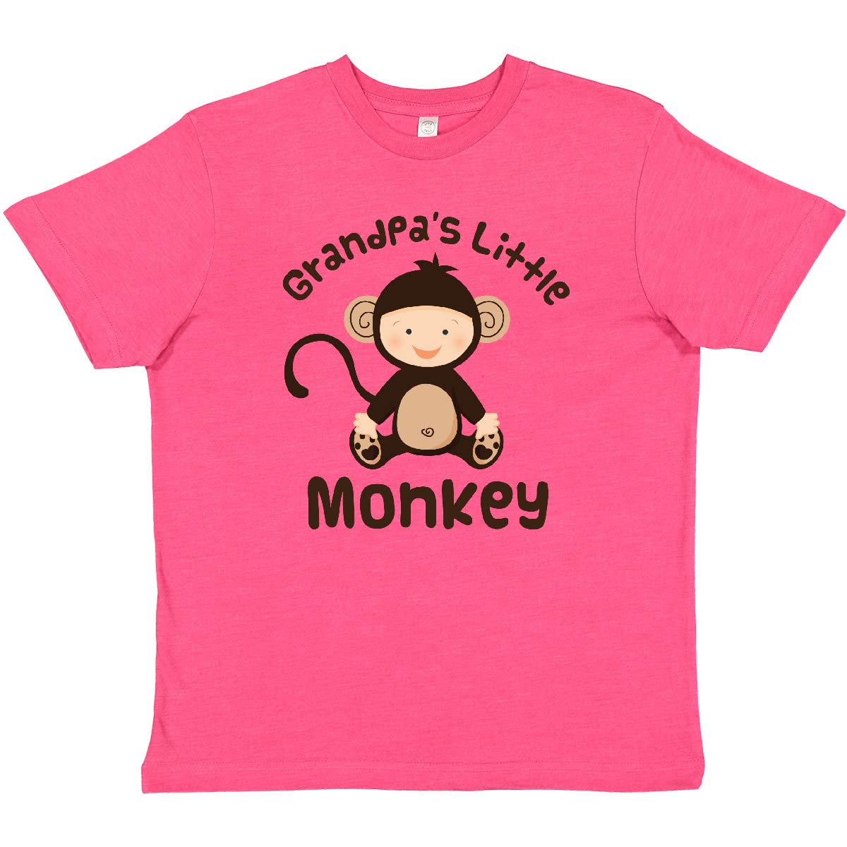 Grandpa's Little Monkey Youth T-Shirt | Cute Kids Graphic Tee | Soft Cotton Comfort | Perfect for Family Outings & Playdates