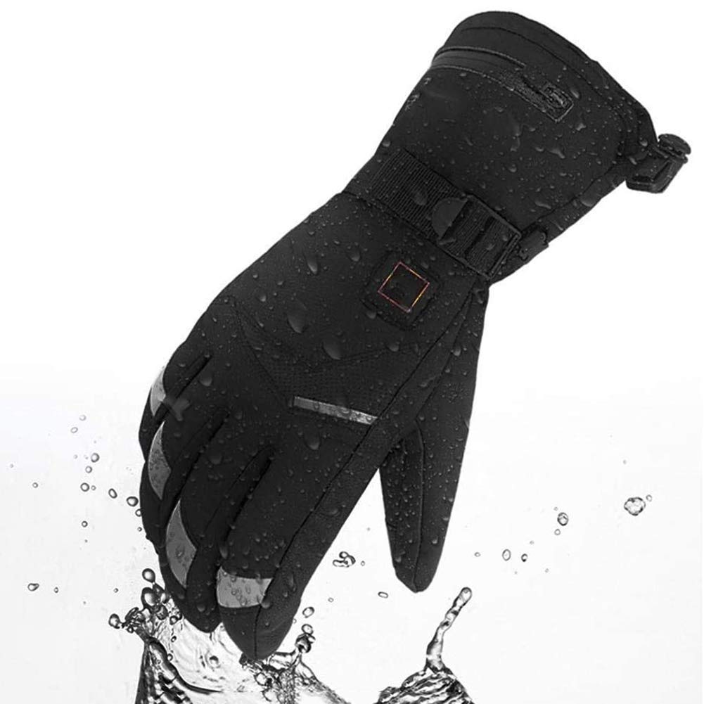 Rechargeable Battery Heated Gloves for Men - Winter Motorcycle Riding, Skiing, Snowboarding & Outdoor Activities - Warm Electric Heating Gloves for Cold Weather Cycling, Scooter & Snow Sports