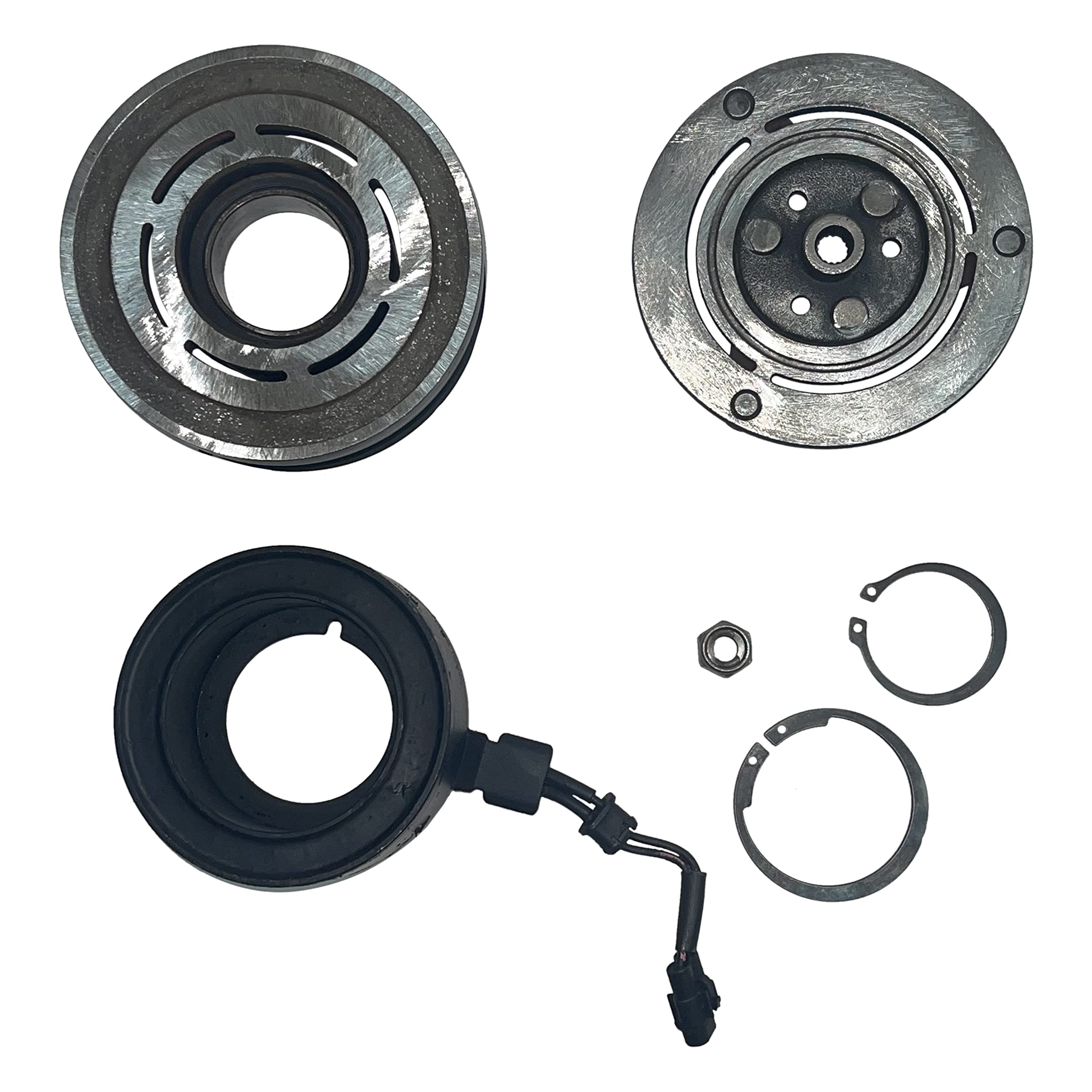 RYC A/C Compressor Clutch FG476-01-CL - Compatible with Select Rear AC Vehicles | Perfect for AC System Repairs & Maintenance