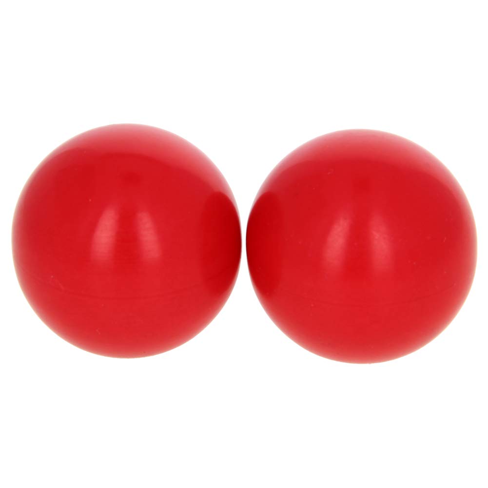 2Pcs Red Bakelite Thermoset Ball Knob - M10 Female Thread, 32mm Diameter Smooth Spherical Handle for Lawn Mowers & Exercise Equipment - No Twist Design for Easy Installation & Secure Grip