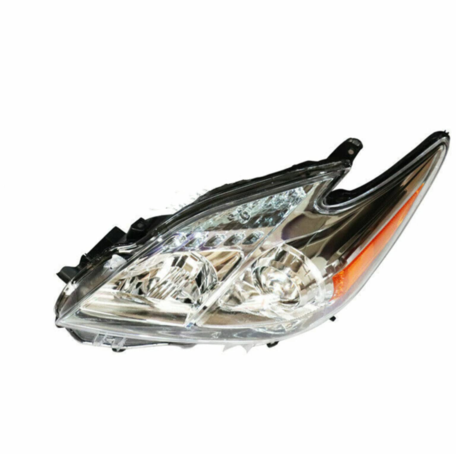 DNYSYSJ Headlight Assembly Compatible with 2010-2011 Toyota Prius - Left Driver Side Replacement Headlamp (Halogen) - Perfect for Night Driving & Foggy Conditions