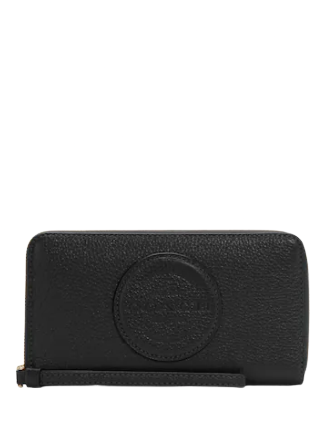 Coach Dempsey Large Phone Wallet for iPhone & Android - RFID Blocking Crossbody Wallet with Wristlet Strap | Perfect for Travel, Shopping & Everyday Use