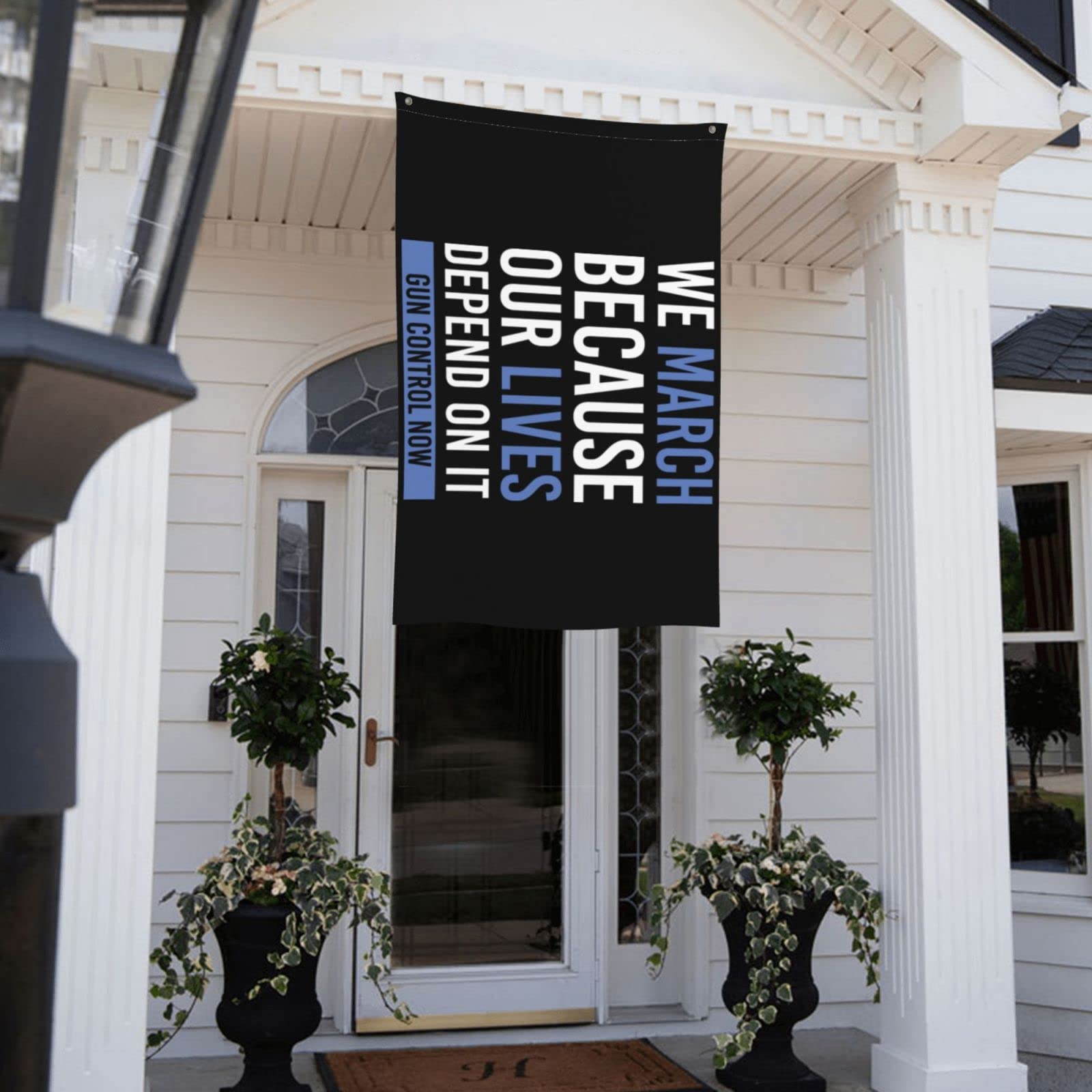 3x5 March For Our Lives Flag - Pray For Uvalde Texas, Enough Is Enough Gun Control Now, End Gun Violence, Protect Our Kids Not Guns - No More Silence Protest Banner - (No Flag Pole Included) - Perfect for Political Rallies, Social Justice Events & Peaceful Demonstrations