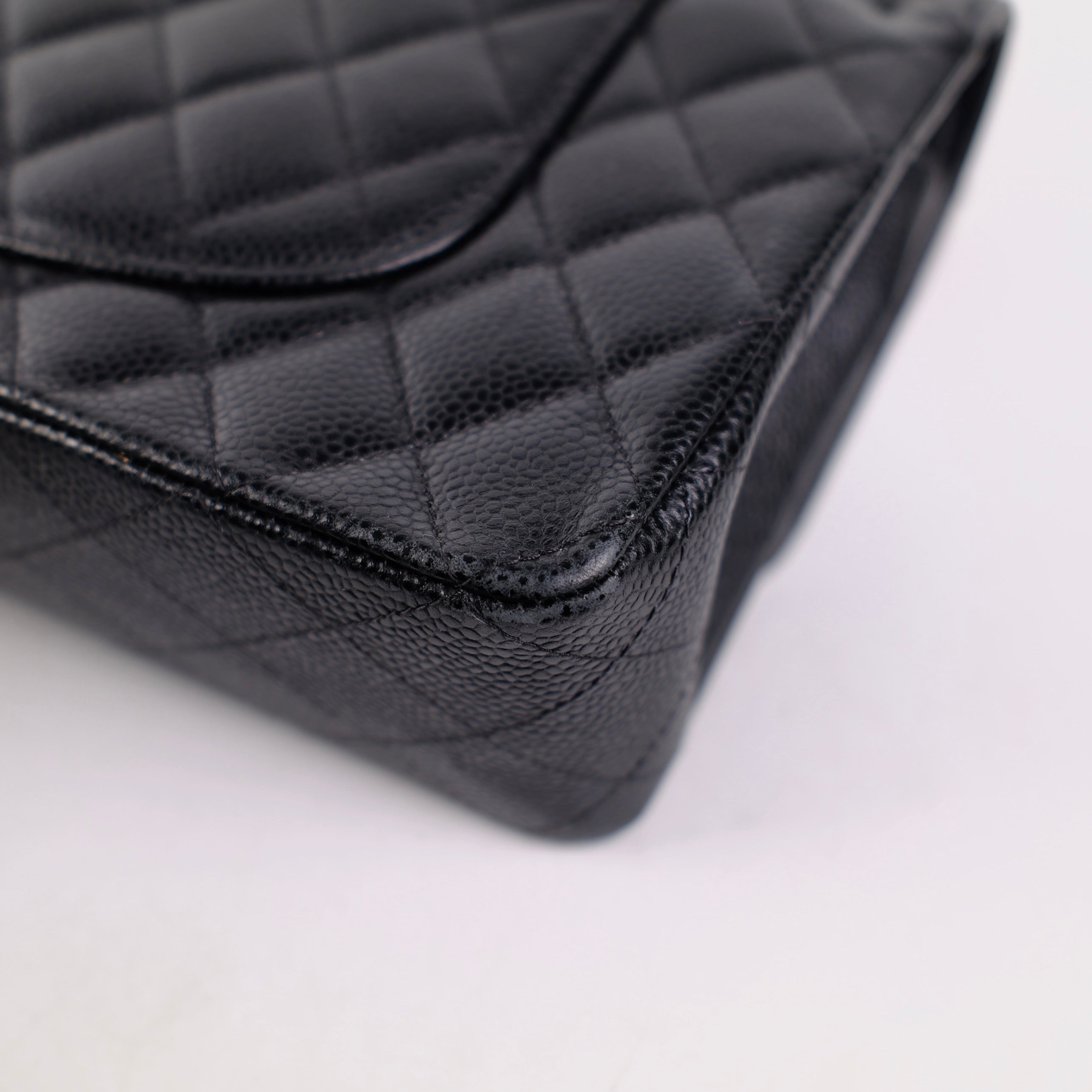 Authentic Chanel Medium M/L Black Caviar Classic Flap Bag 23 Series - Luxury Handbag for Women, Perfect for Parties, Work & Everyday Elegance