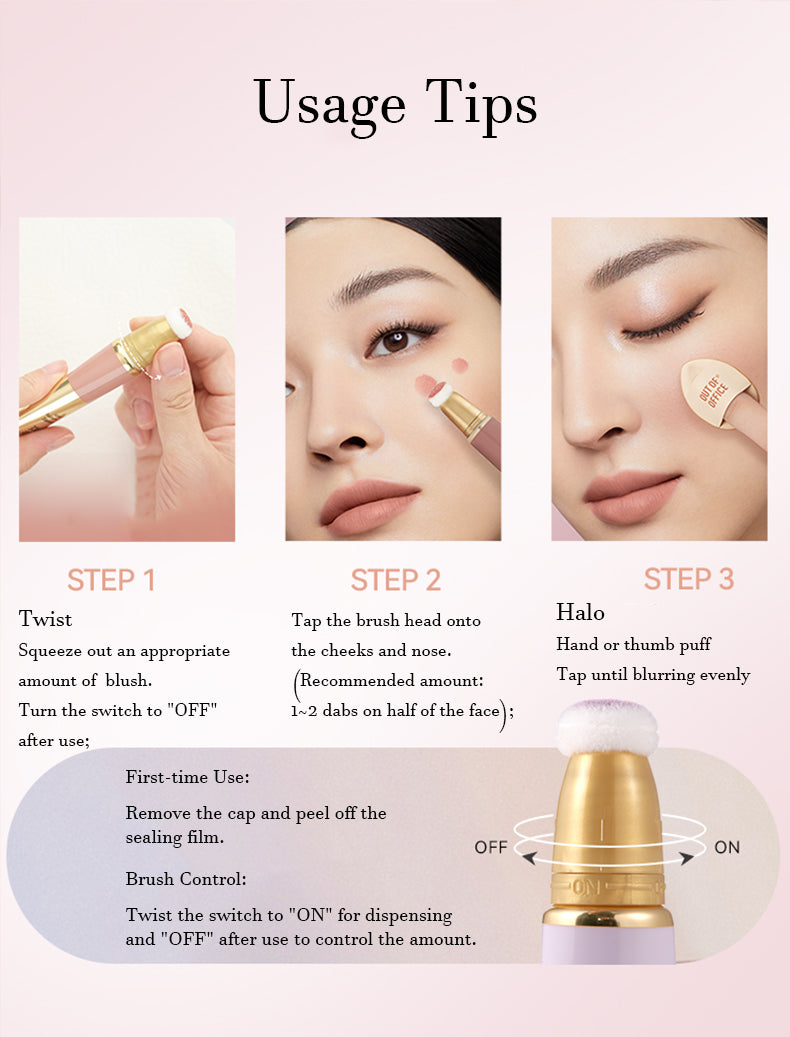 OUT OF OFFICE Wild Liquid Blush - Long Lasting Waterproof Liquid Cheek Tint for Natural Flush | Perfect for Everyday Wear, Date Night & Special Occasions