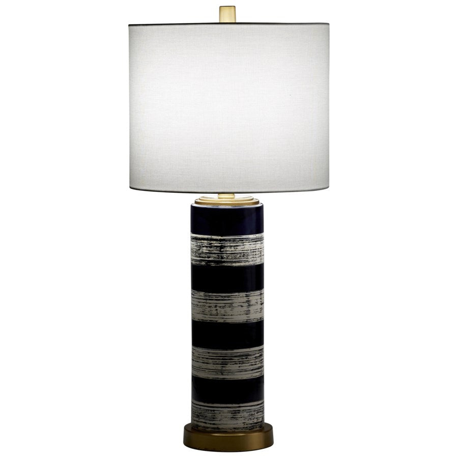 Cyan Design 10951 Blue Bristle Brush Table Lamp - Modern Home Office & Bedroom Lighting Decor