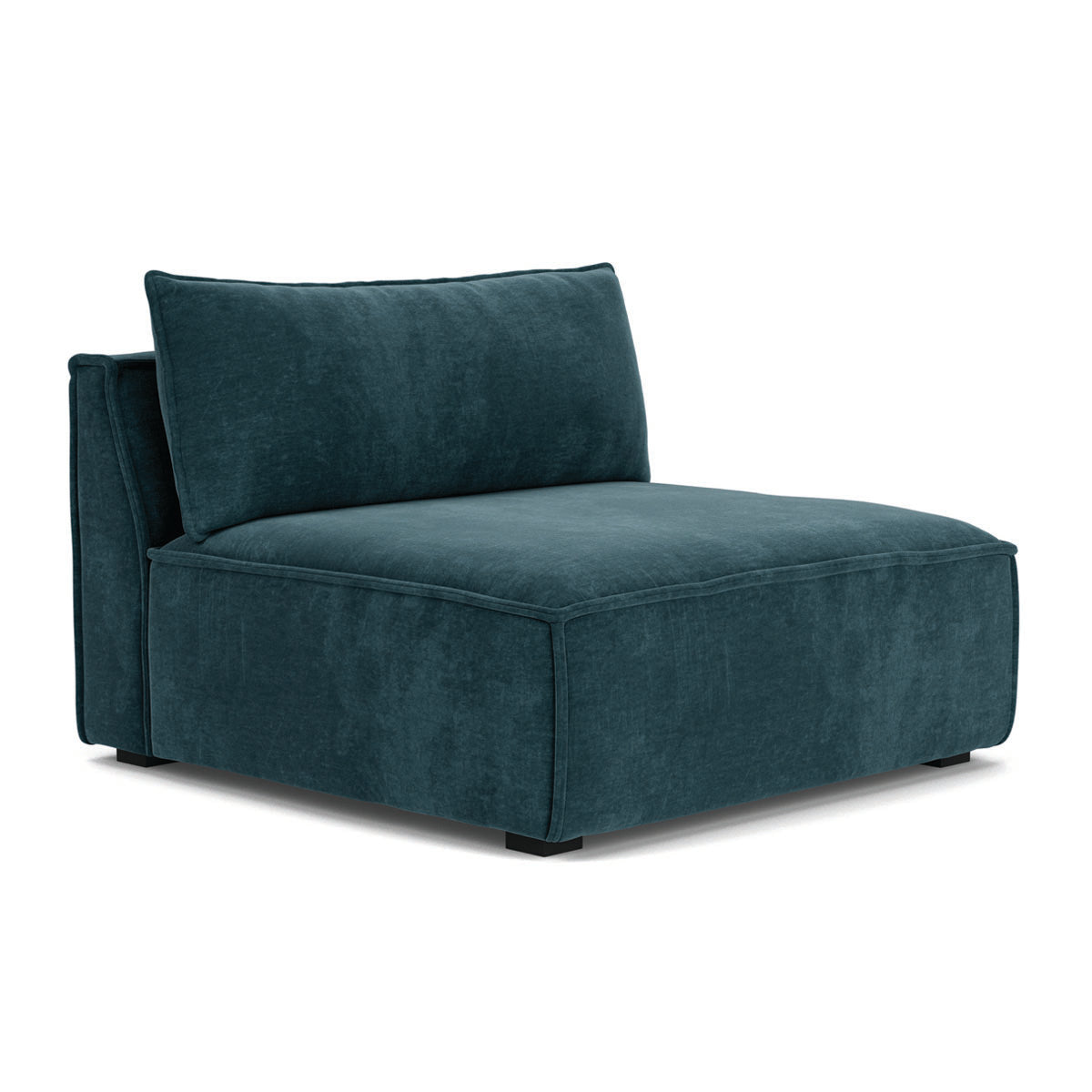 Daphne Fabric Modular 1-Seater Sofa (Armless) - Compact & Stylish for Small Spaces, Apartments, and Living Rooms