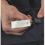 Laundry Tags - 1 x 2.5 Inch Clipped Wash Care Labels (1000pcs/Box) - Perfect for Clothing, Linens & Uniform Identification in Hospitals, Hotels & Schools