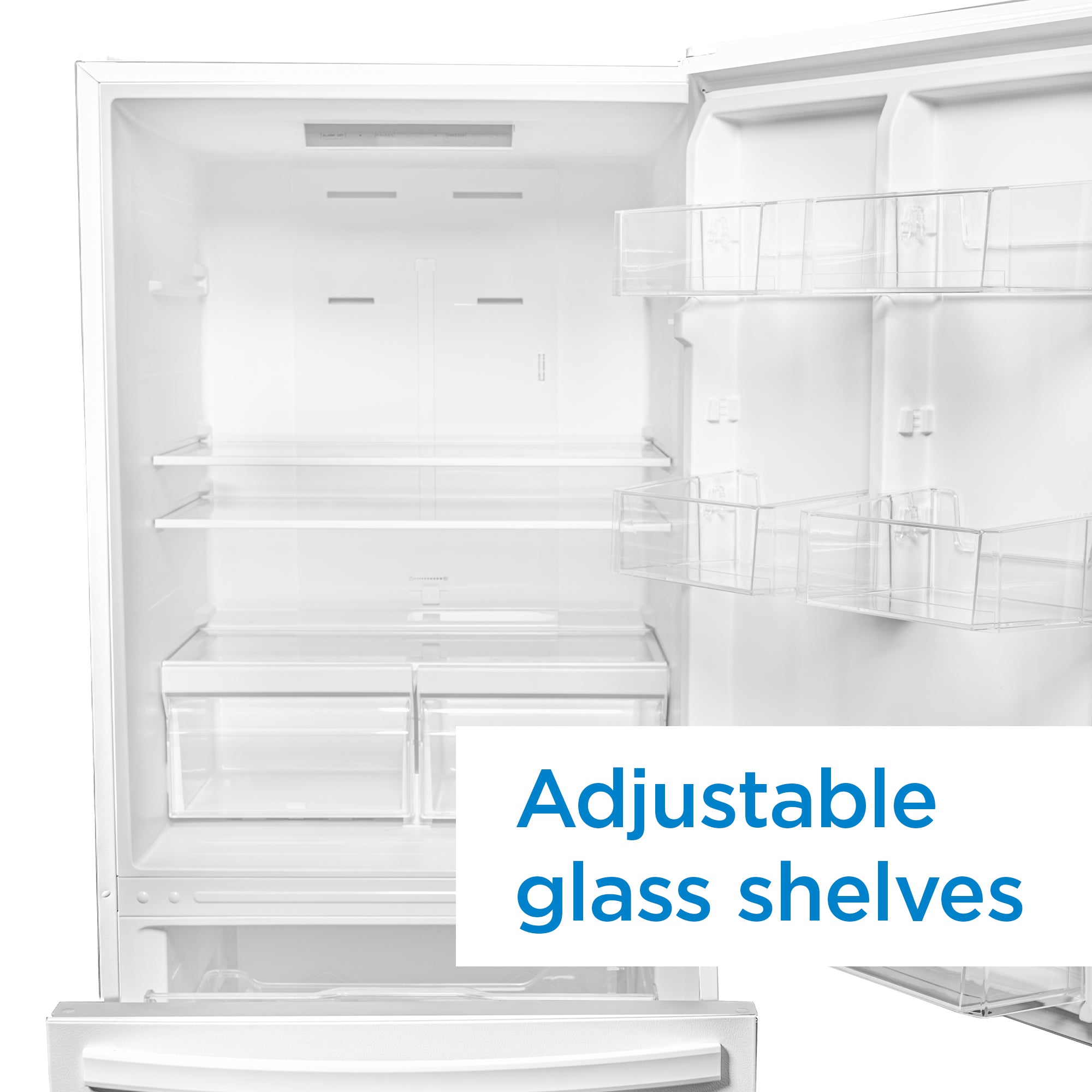 Danby DBM187E1WDB 18.7 cu ft White Bottom Freezer Refrigerator - Compact Apartment Fridge with Energy Star Rating, Perfect for Small Kitchens, Dorms & Studio Living Spaces