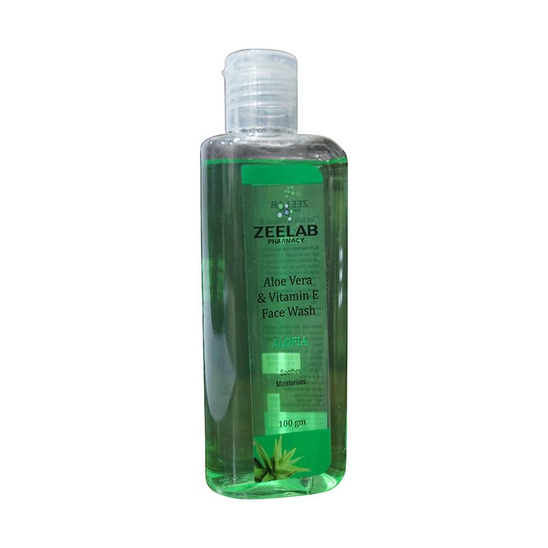 Zeelab Alofia Face Wash 100ml - Aloe Vera & Vitamin E Moisturizing Cleanser for All Skin Types | Gentle Daily Cleansing for Dry, Oily & Sensitive Skin | Morning & Night Skincare Routine