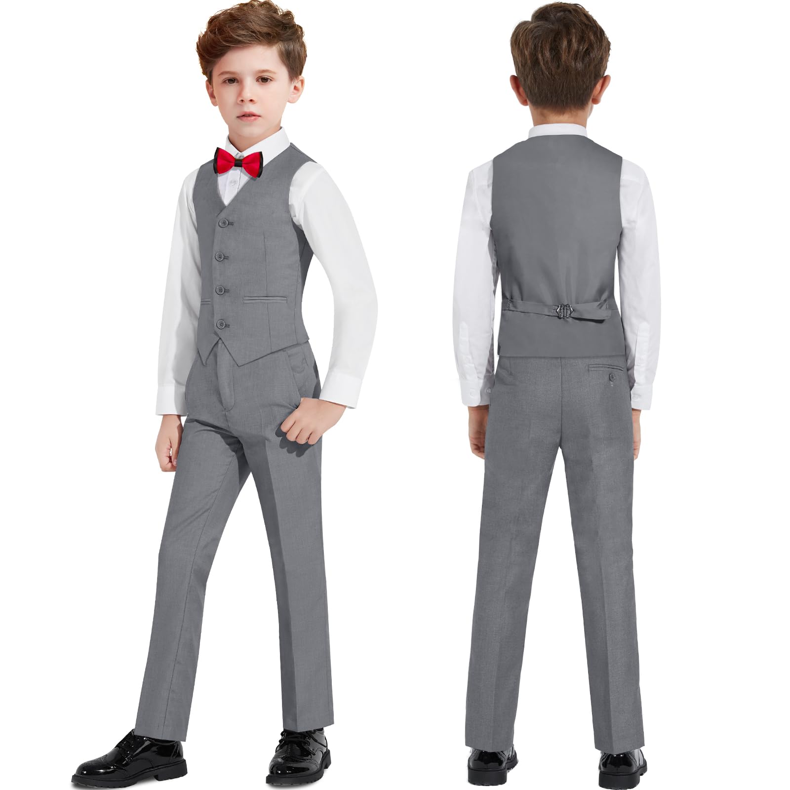 ELPA Boys Slim Fit Suit Set - Kids Formal Suits for Wedding, Ring Bearer Outfit, Youth Blazer & Pants - Perfect for Special Occasions & Family Events