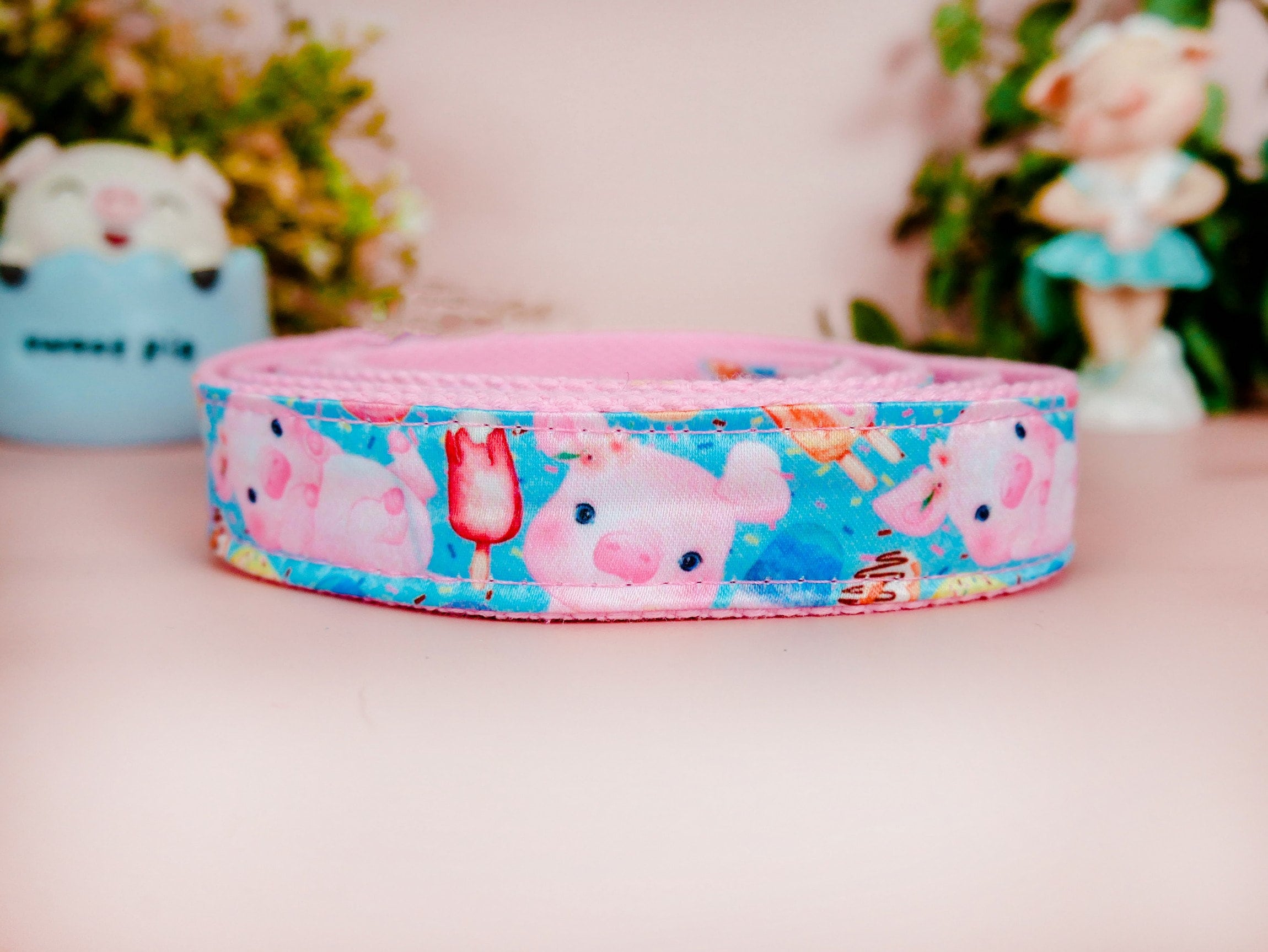 Premium Dog Collar - Cute Piggy, Donut & Popsicle Designs | Comfortable & Durable Pet Accessory for Small & Medium Dogs | Perfect for Walks, Training & Playtime