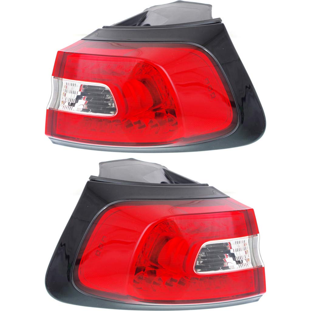 2014-2018 Jeep Cherokee LED Tail Lights Pair - Driver & Passenger Side (CH2804107 CH2805107 | 68102907AF 68102906AF) - Replacement for Enhanced Visibility & Style