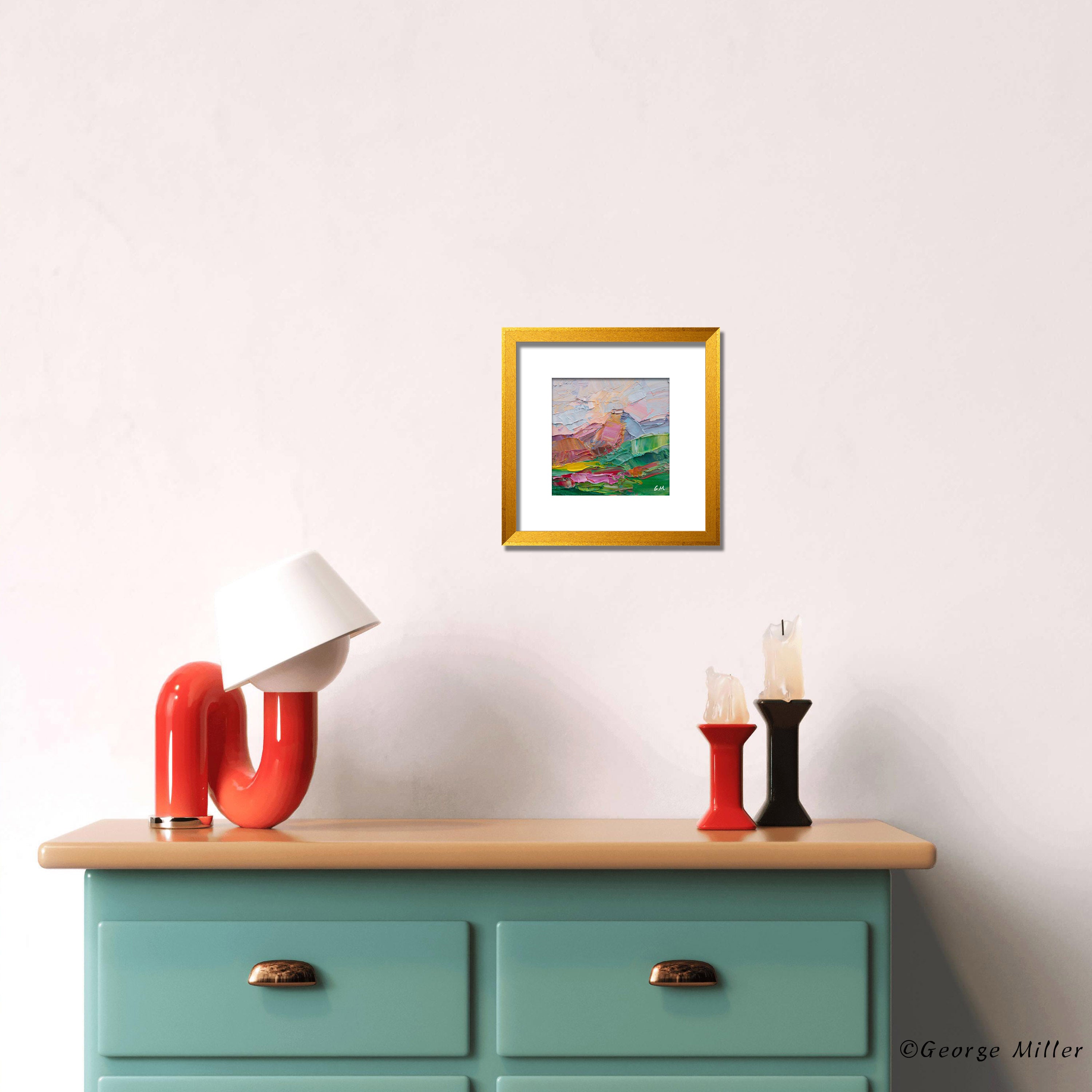 Textured Abstract Landscape Painting - Original Modern Expressionist Oil on Canvas Artwork - Perfect for Living Room, Bedroom & Office Decor