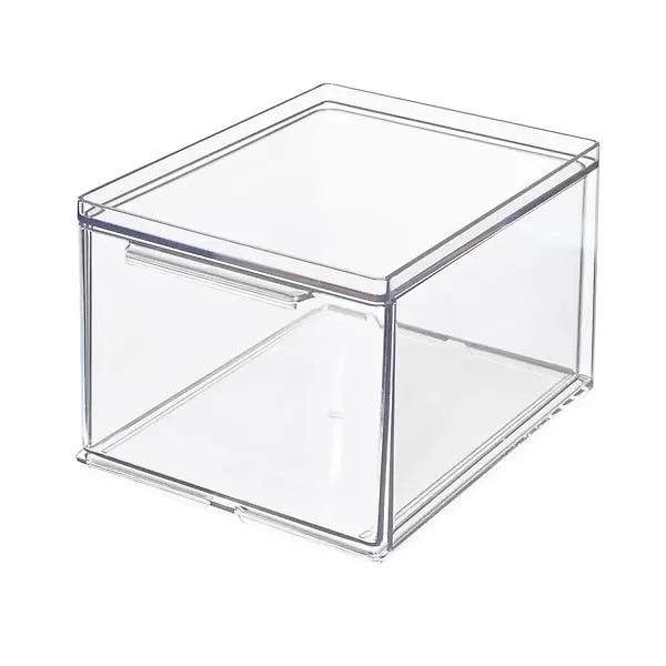 iDesign Stackable Drawers - The Home Edit Organizer for Closet, Bathroom & Office Storage - Clear Plastic Drawers for Makeup, Jewelry, and Small Items