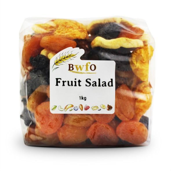 Fresh Whole Foods Fruit Salad Mix - 1kg Pack | Organic Diced Fruits for Smoothies, Desserts & Healthy Snacks | Perfect for Breakfast, Parties & Meal Prep