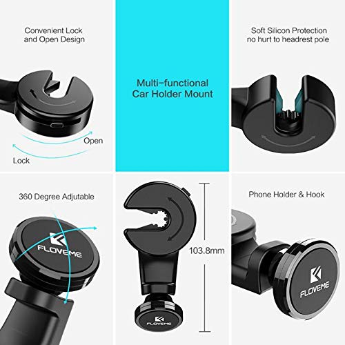 MACHSWON Magnetic Phone Holder for Car - Adjustable Phone Stand with Strong Magnet, Universal Phone Mount for iPhone, Samsung, Google Pixel (Use for Hands-Free Driving, GPS Navigation, Video Calls)