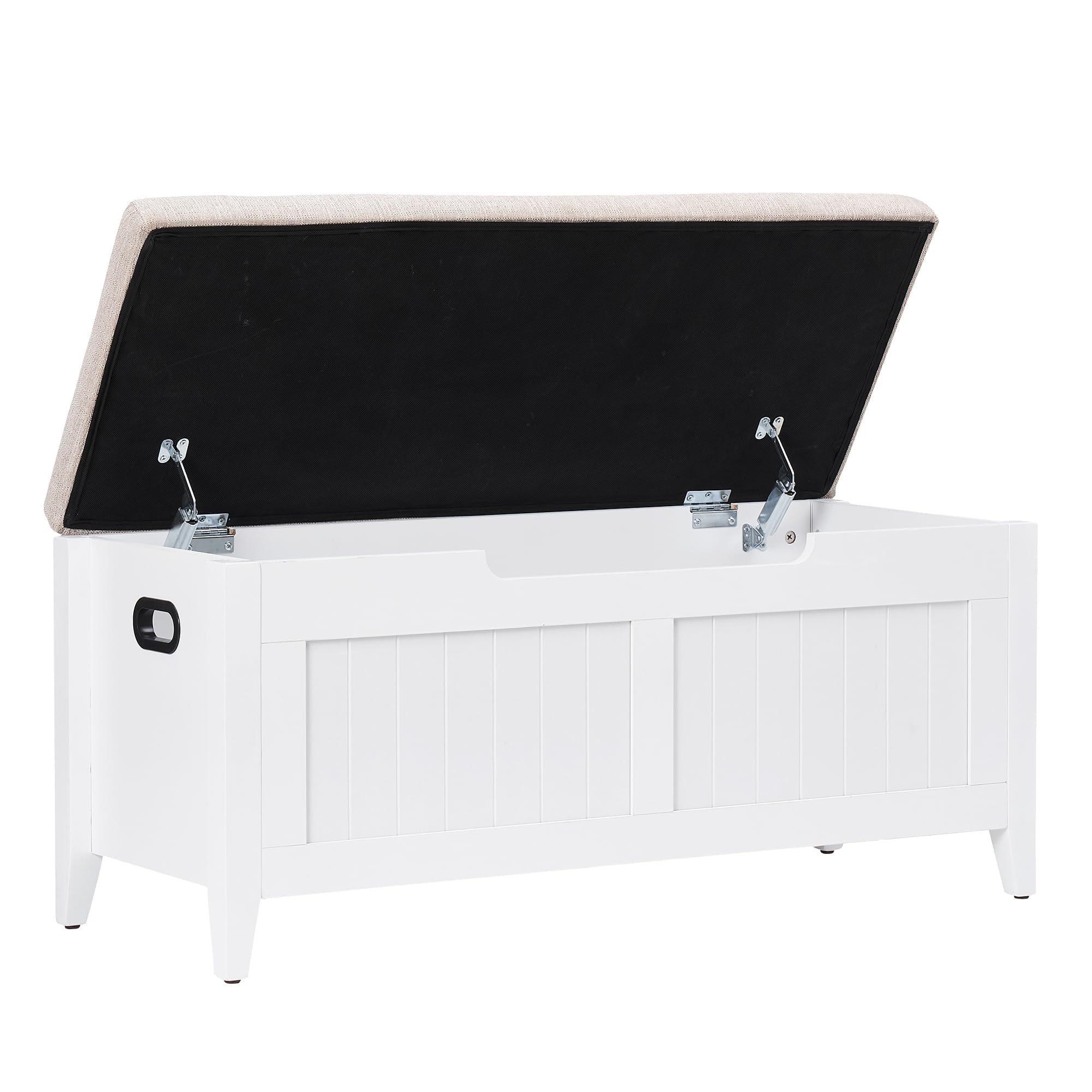 Upholstered Storage Bench with Flip-Top Lid - 15.7