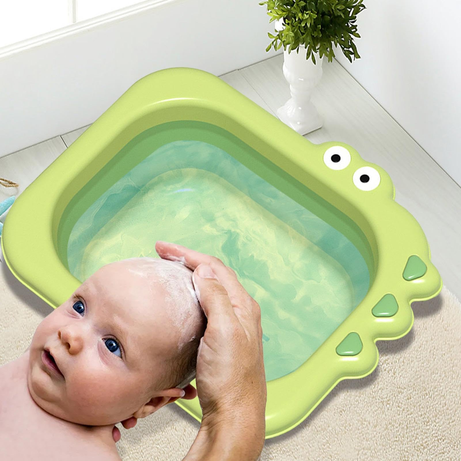 Cartoon Kids Wash Basin - 2.5L Multi-Purpose Baby Bath Tub for Washing, Bathing & Playtime | Portable Bathing Bowl for Infants & Toddlers | Perfect for Bath Time, Hand Washing & Sensory Play Activities