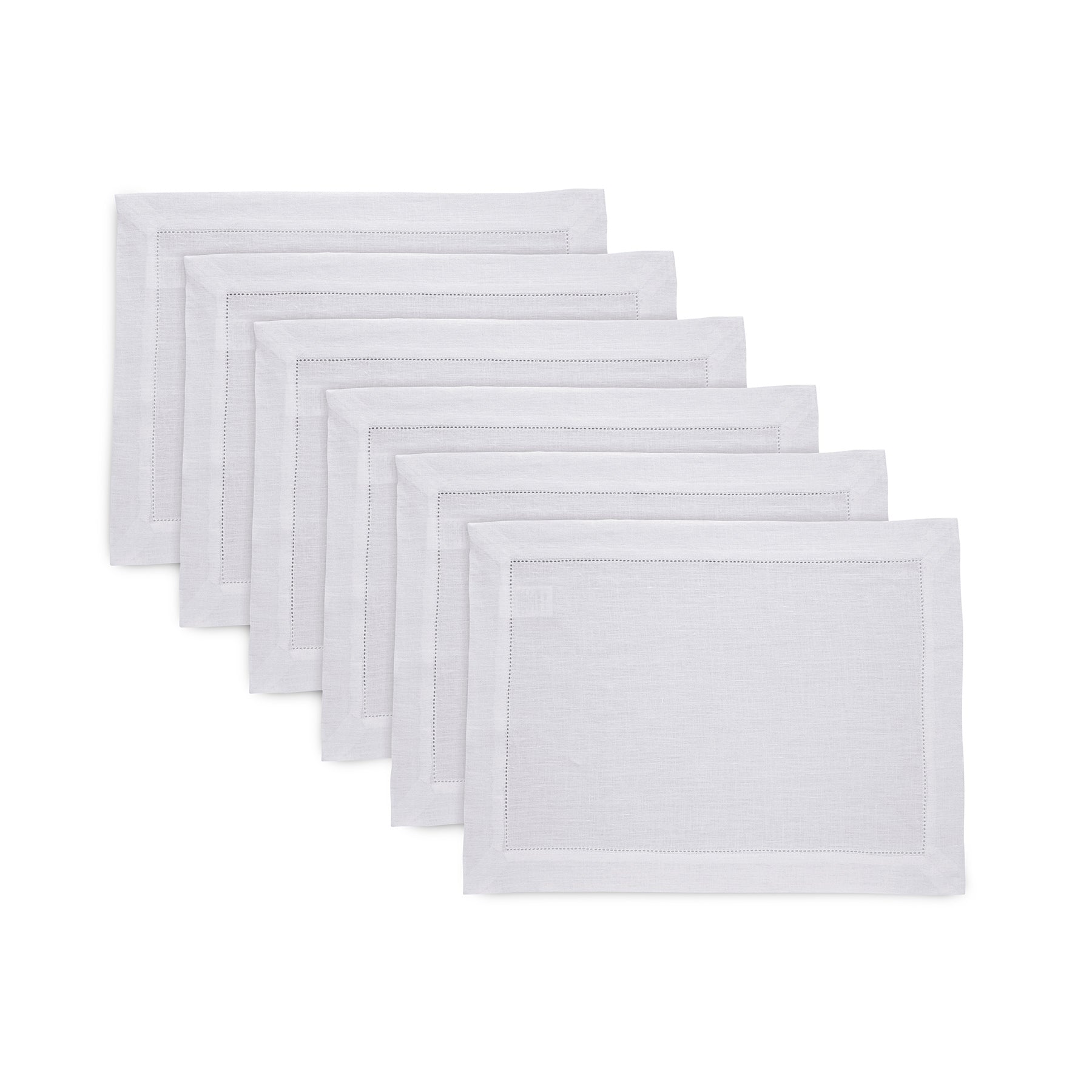 Sonoma Hemstitch Placemats Set of 4 - Premium Cotton Table Mats for Dining & Home Decor - Perfect for Dinner Parties, Holiday Tablescapes & Everyday Use