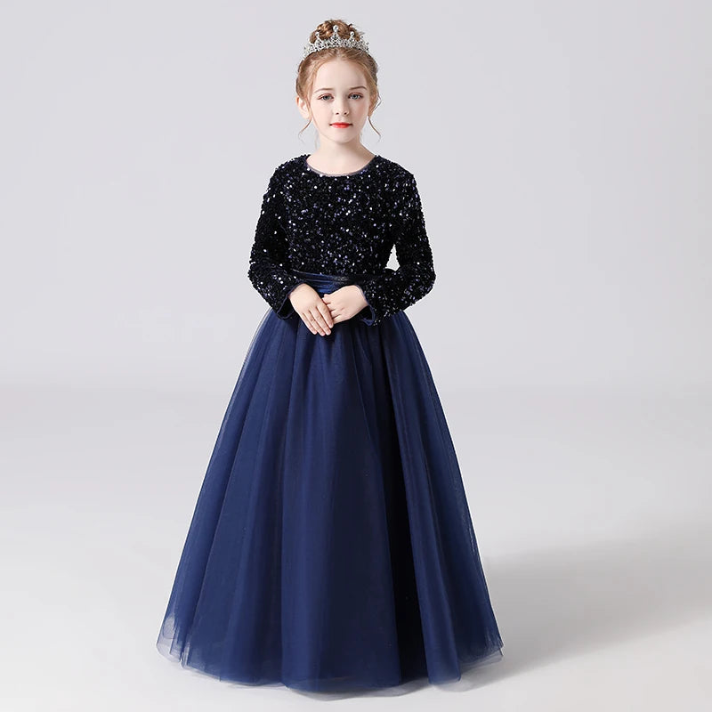 Elegant Flower Girl Dress for Weddings, Bridesmaids & Special Occasions - Girls' Pageant Gown for Evening Parties & Formal Events