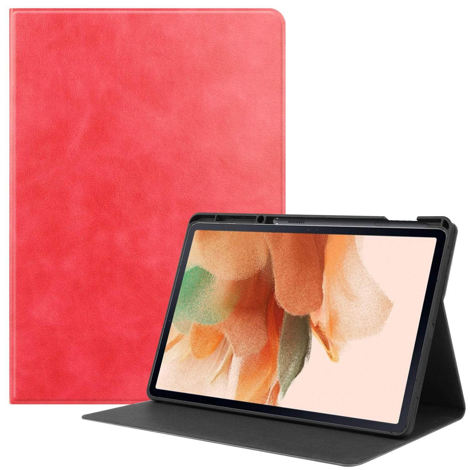 Premium Smart Tab S8 Plus X800 Magnetic Leather Case - Ultra Slim Protective Cover with Auto Sleep/Wake for Samsung Galaxy Tab S8 Plus | Perfect for Work, Travel & Home Use