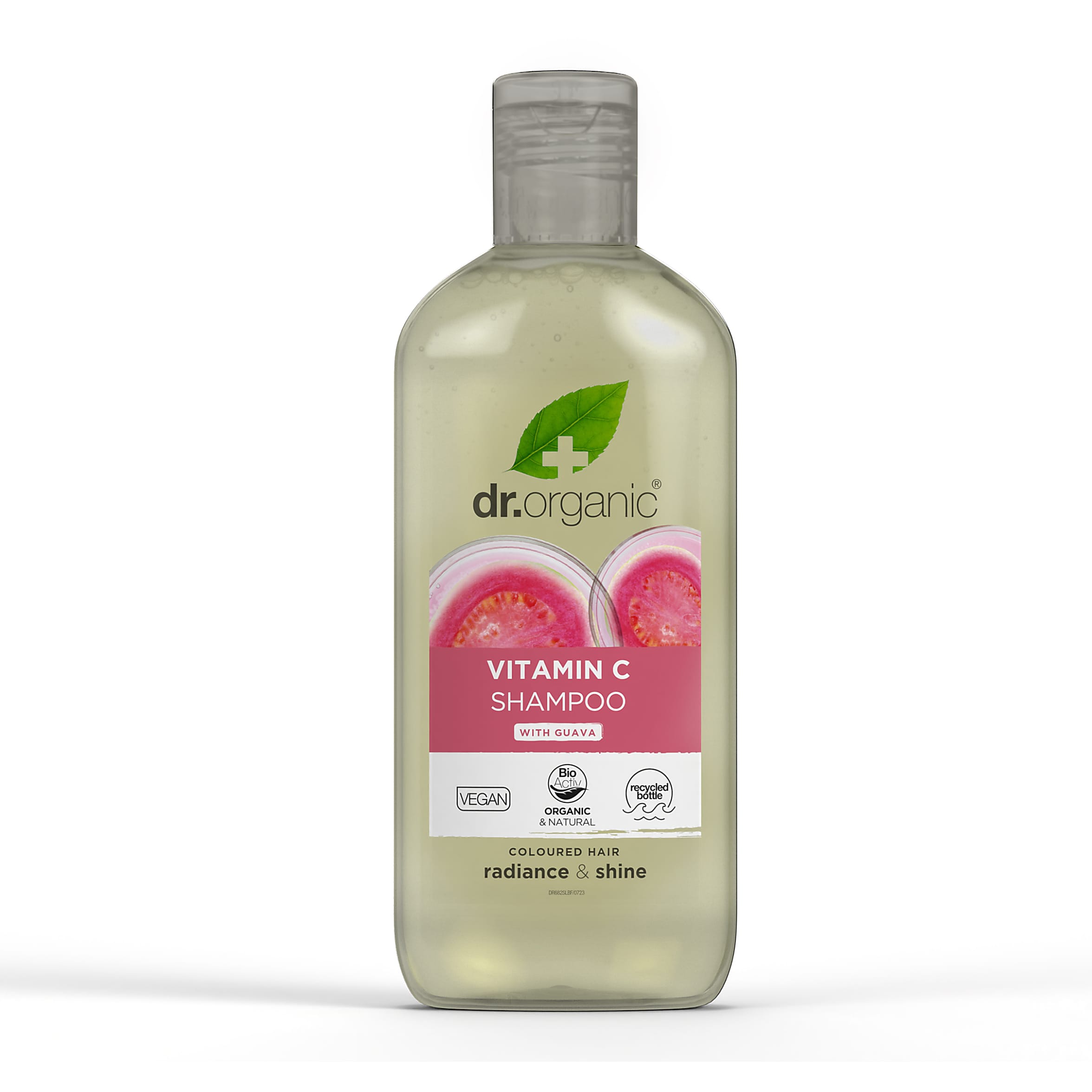 Dr Organic Vitamin C & Guava Shampoo for Hair Growth & Scalp Health - Sulfate Free, Natural Ingredients - Perfect for Dry, Damaged Hair & Daily Use