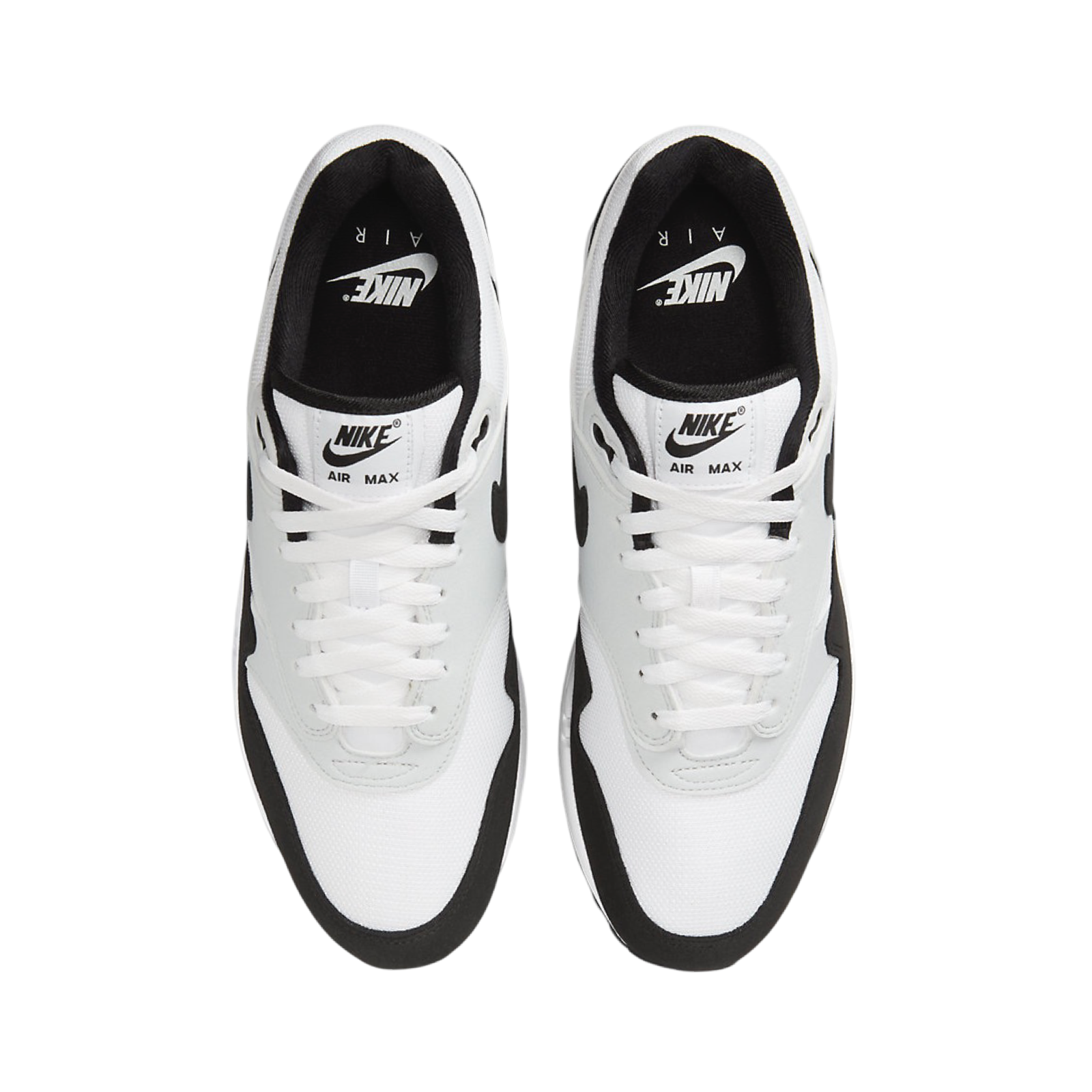 Nike Air Max 1 Men's Running Shoes - White/Black - Lightweight Cushioned Sneakers for Jogging, Gym & Casual Wear